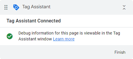 Data-gedreven.com - Blogpost - Google Tag Assistant Connected (SP)