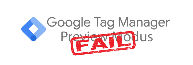 Data-gedreven.com - Blogpost - Google Tag Manager Preview Modus foutmelding