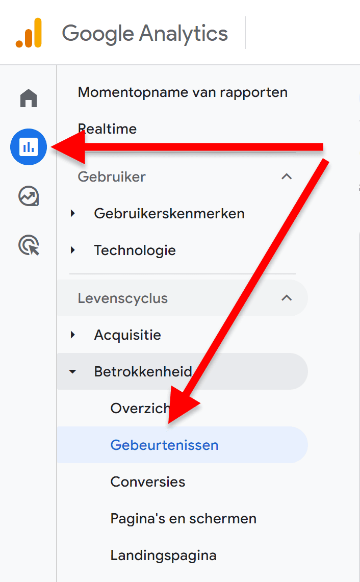 GA4 voor beginners - Events - 2.4 GA4 voor beginners - Events - In rapporten (SP)