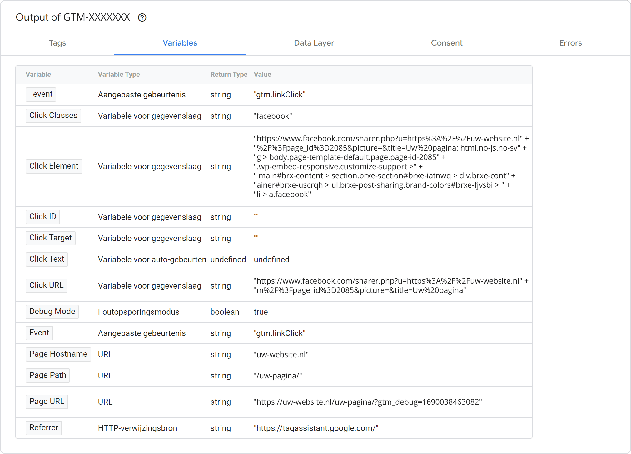 GA4 voor beginners - Events (deel 2) - 3.6.5 GA4 voor beginners - Events (deel 2) - Click variabelen - Facebook 2.1 (SP)