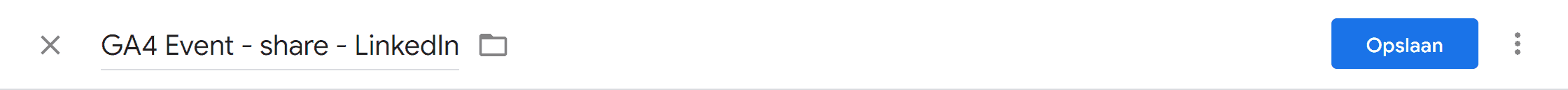 GA4 voor beginners - Events (deel 2) - 3.8.8.2 GA4 voor beginners - Events (deel 2) - Tag maken - Naam nieuw cutout 2 (SP)