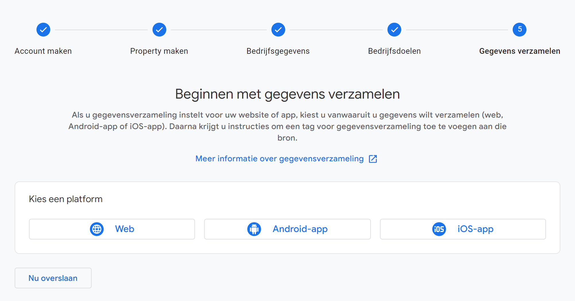 Google Analytics 4 (GA4) - 9.1 Beginnen met gegevens verzamelen (png SP)