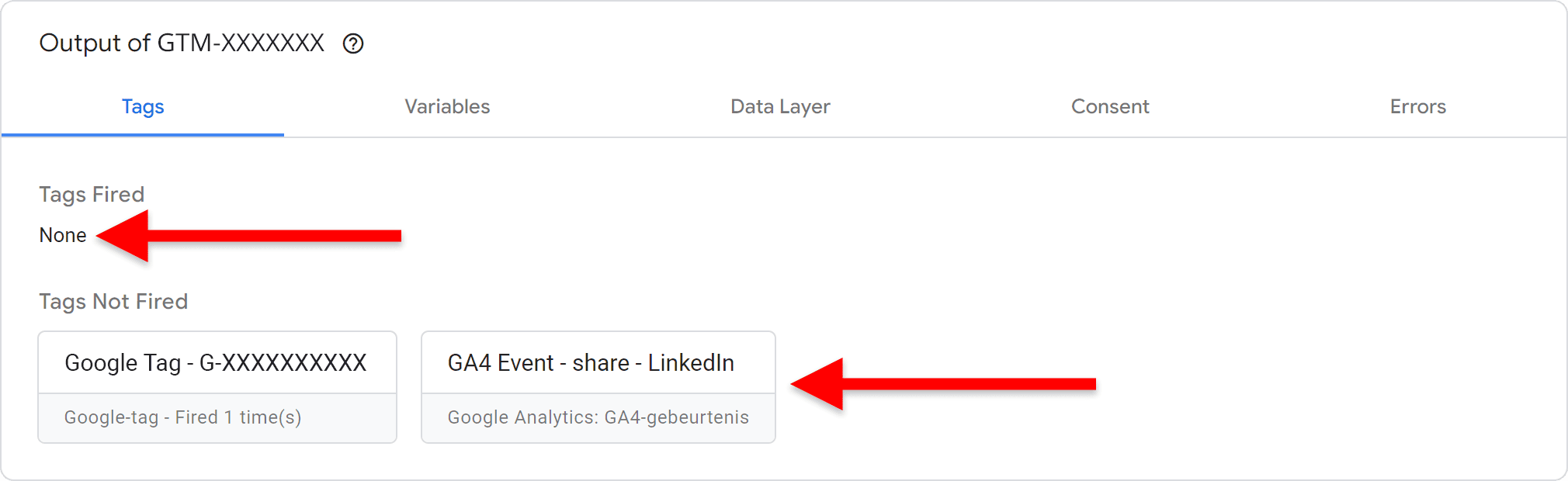 Google Tag Manager (GTM) installatie - 3.10.1 GA4 voor beginners - Events (deel 2) - Tag testen - GTM not fired - GT (SP)
