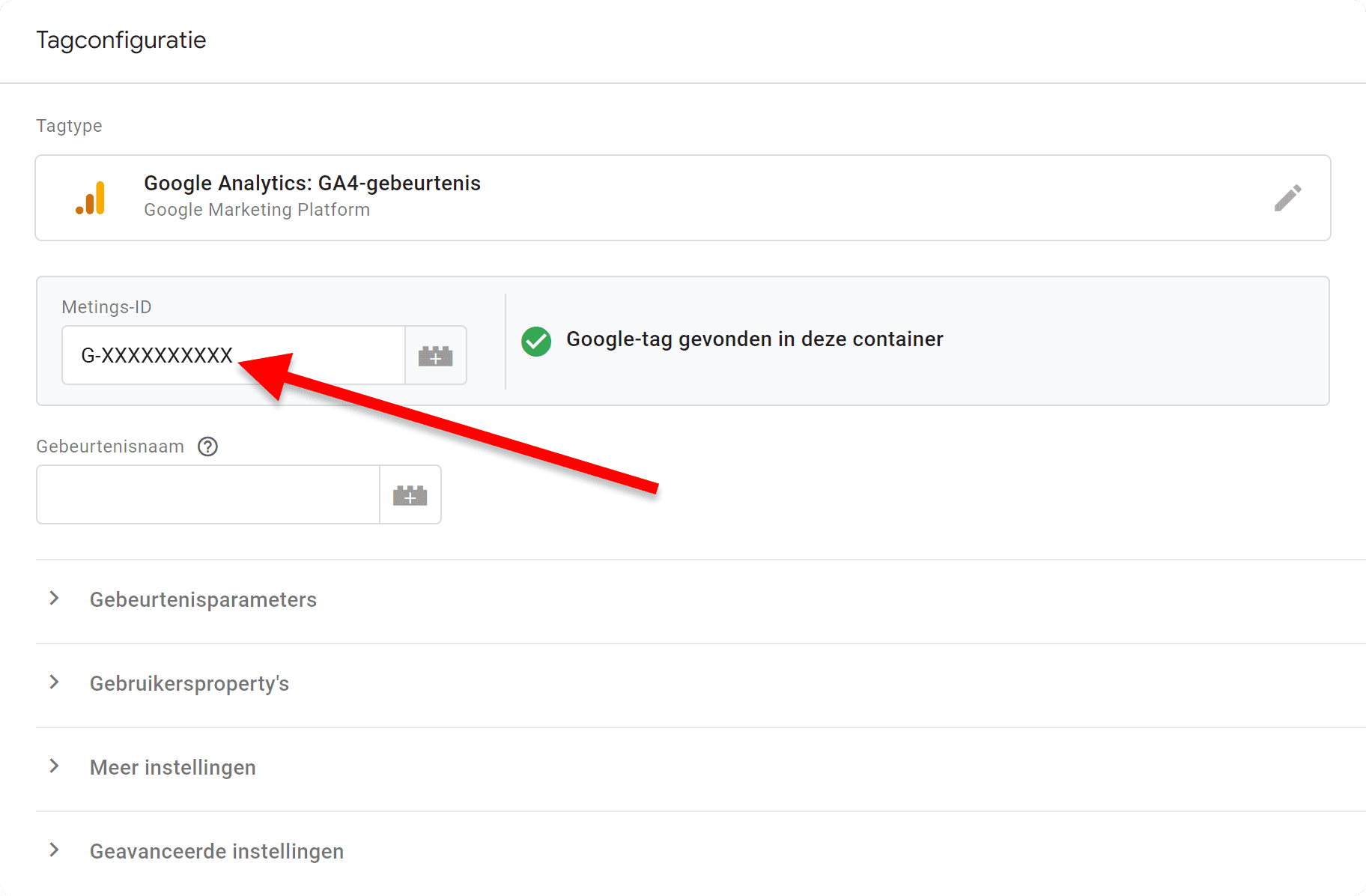 Google Tag Manager (GTM) installatie - 3.8.4.1.3 GA4 voor beginners - Events (deel 2) - Tag maken - GA4 gebeurtenis (SP)
