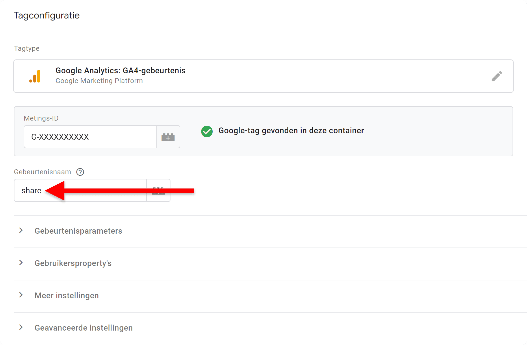 Google Tag Manager (GTM) installatie - 3.8.5 GA4 voor beginners - Events (deel 2) - Tag maken - Share - GT (SP)