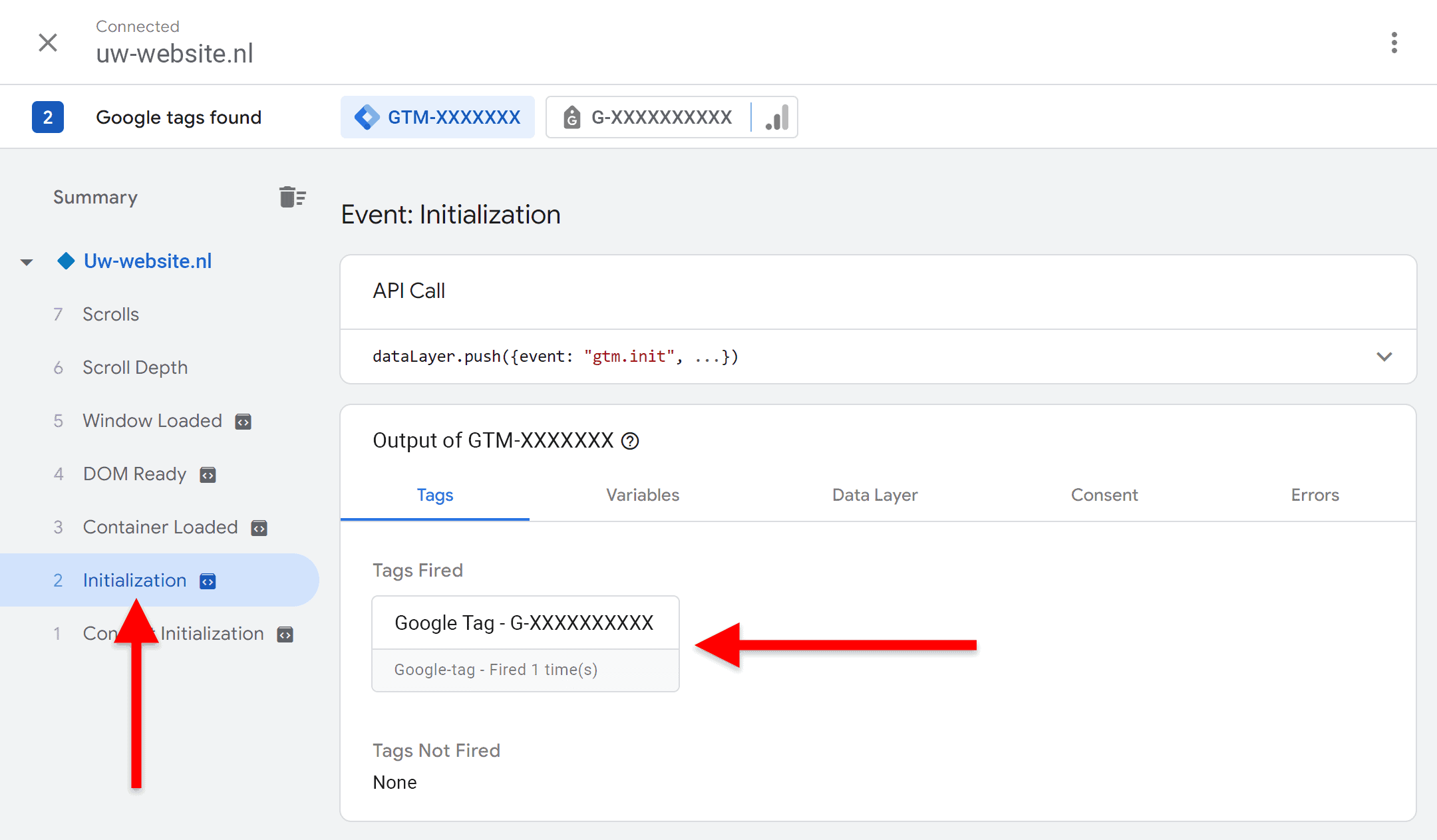 Google Tag Manager (GTM) installatie - 9.8.8.1 GA4 configuratie - GA4 Preview Mode (SP)