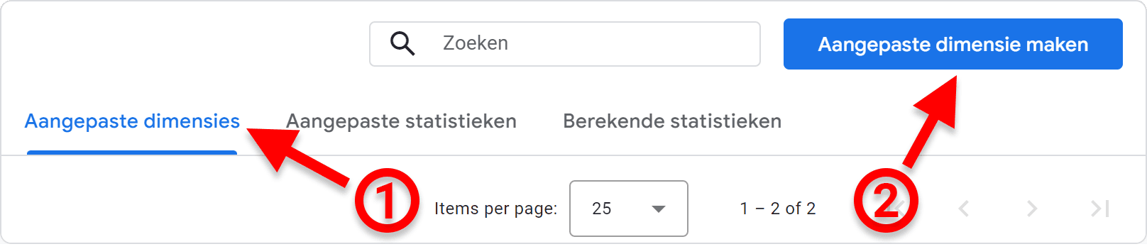 GA4 voor beginners - Events (deel 2) - 4.04.1 Aangepaste definitie maken SP