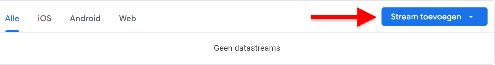 GTM voor beginners (deel 3) - 2.1 GA4 Gegevensstream - Stream maken SP